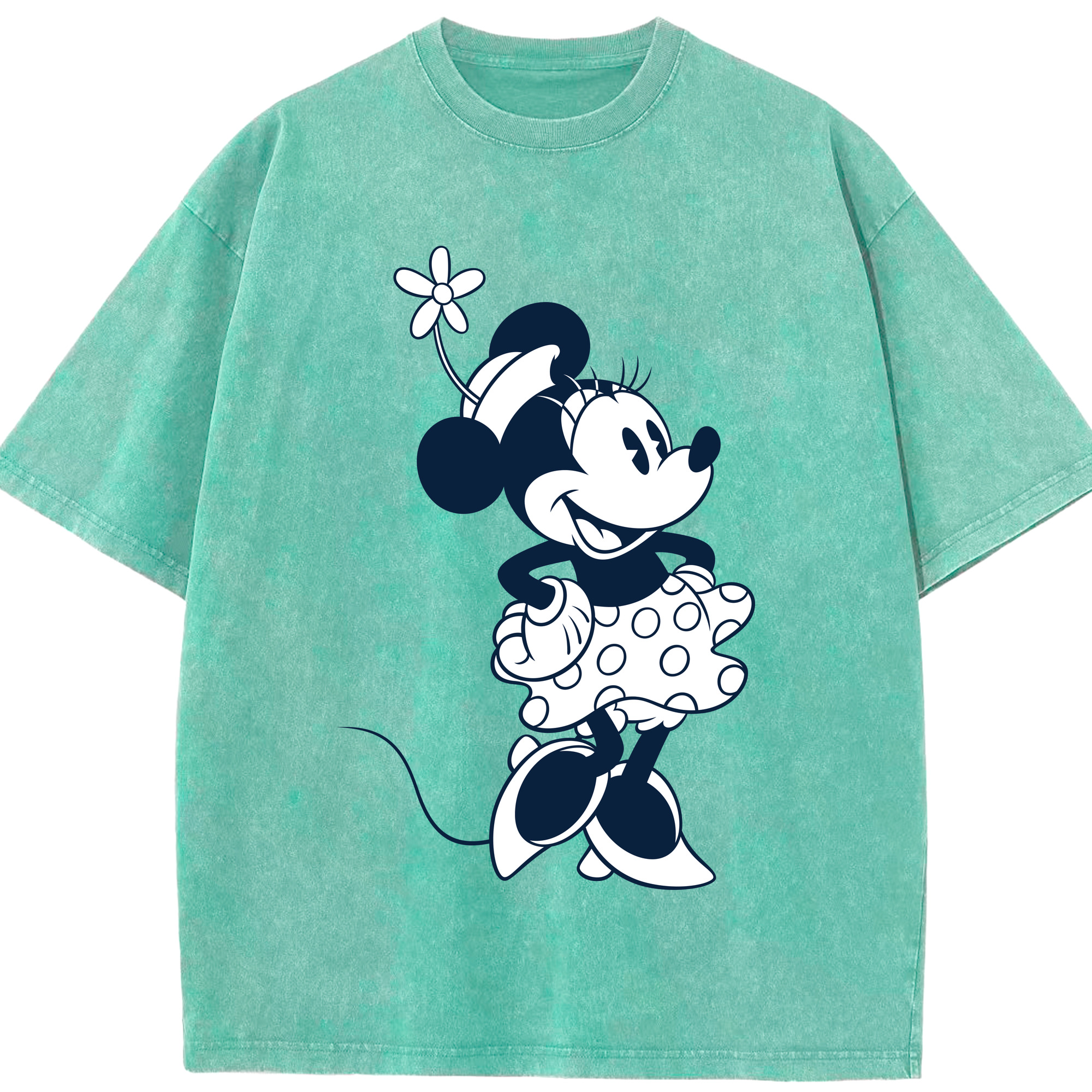 （画像用） ミッキーマウス Mickey Mouse 綿100% ヴィンテージ風 半袖Tシャツ（フロントプリント）